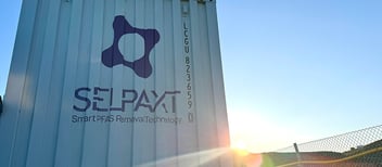 SELPAXT container at a landfill site, removing PFAS