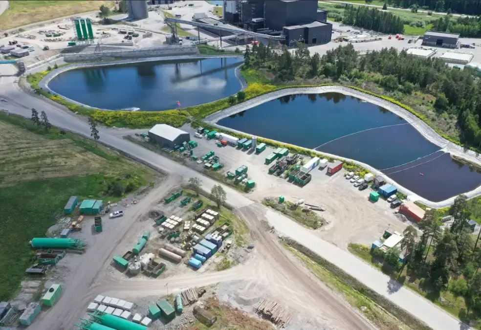 Large-scale PFAS treatment at the Högbytorp recycling plant